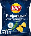 Чипсы картофельные LAY'S со вкусом сметаны и лука, 70г
