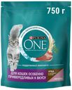 Корм сухой PURINA ONE  для кошек особенно привередливых к вк