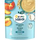 Каша овсяная молочная ФрутоНяня персик с 5 месяцев, 200г