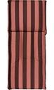 Подушка на шезлонг принт: полосы цвет: коричневый/коралловый, 115×50×5 см