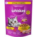 Корм сухой Whiskas Вкусные подушечки с паштетом Ассорти с курицей и индейкой для кошек 800г