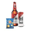 Вместе выгоднее: Пиво Red Finch, 0,45 л — 2 шт + Чипсы Lays Сметана и зелень, 70 г