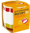Йогурт КОЛОМЕНСКИЙ питайя-манго-чиа 5%, 170г