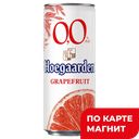 HOEGAARDEN Пив Нап Grape паст н/ф 0% 0,33л ж/б (Инбев):24