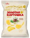 Чипсы Золотая картошка из натурального картофеля со вкусом сметаны и зелени 85г