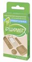 Лейкопластырь Luxplast водостойкий универсальный 19 х 72 мм 16 шт + 12 х 40 мм 10 шт + 22 х 22 6 шт + 38 х 38 мм 4 шт + 25 х 72 4 шт 