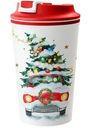 Термостакан Phibo Новый год с клапаном и декором 350мл