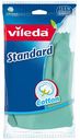 Перчатки с хлопковым напылением Vileda Standard размер 7,5-8/М