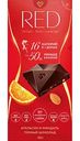 Шоколад тёмный RED апельсин миндаль со сниженной калорийностью, 100 г