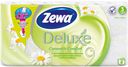 Туалетная бумага «Ромашка» Zewa Deluxe, 3 слоя 8 рулонов