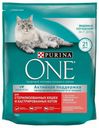 Сухой корм Purina ONE с лососем и пшеницей для стерилизованных кошек и кастрированных котов 750 г
