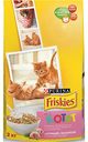 Корм для кошек Friskies курица, молоко и полезные овощи, 2 кг