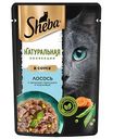 Влажный корм для кошек Sheba Натуральная Коллекция лосось-горошек-морковь в соусе, 75г