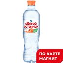 СВЯТОЙ ИСТОЧНИК Вода питьевая персик н/газ 0,5л пл/бут:12