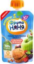 Пюре из яблок, земляники и ежевики с овсяным печеньем для питания детей раннего возраста 90г