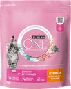 Корм для котят Purina One, курица, цельные злаки, 750 г