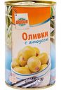 Оливки Глобус фаршированные анчоусом, 300 г