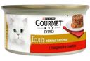 Корм для кошек Gourmet Голд Нежные биточки с говядиной и томатом 85г