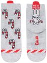 Носки детские Conte-Kids Новый Год 21С-67СП 907 хлопок светло-серые р 20-22