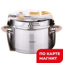 Кастрюля 3,1л нерж сталь крышка-дуршлаг Style Wellfort(СИ):2