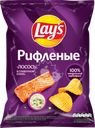 Чипсы картофельные LAY'S Рифленые Сливочный лосось, 140г