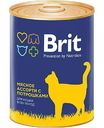 Корм для кошек Brit Мясное ассорти с потрошками, 340 г