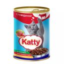 Корм для кошек Katty, в ассортименте, 415 г