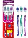 Зубная щетка Colgate Зиг Заг многофункциональная средней жесткости промоупаковка 2+1
