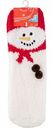 Носки женские Снеговик, цвет: красно-белый, размер: 36-41
