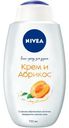 Гель-уход Nivea для душа Крем абрикос, 750мл