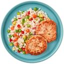 Оладьи из курицы с рисом и овощами Перекрёсток Select, 250г