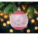 Ёлочное украшение Шар розовый, 7см