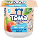 Биотворог Тёма яблоко-персик-банан с 6 месяцев 4%, 95г