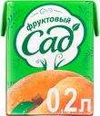 Нектар «Фруктовый Сад» персик, яблоко с мякотью, 200 мл