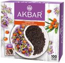 Чай черный AKBAR с чабрецом и облепихой в пакетиках, 100х1,5 г