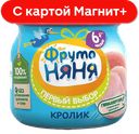ФРУТОНЯНЯ Пюре мясное кролик 80г(Прогресс):6