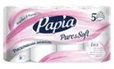 Туалетная бумага, Papia, 5 слоёв, 8 рулонов