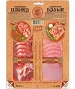 Мясное ассорти из свинины Мясная история Шейка-балык сырокопчёное категория Б-А, 100г