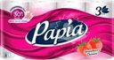 Бумага туалетная PAPIA Strawberry Dream 3-слоя
