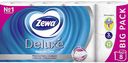 Туалетная бумага Zewa Deluxe белая 3 слоя, 8 рулонов