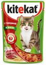 Корм для кошек Kitekat говядина в желе, 85 г