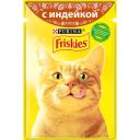 Корм консервированный полнорационный Friskies (Фрискис) для взрослых кошек, с индейкой в подливе, 85г