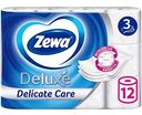 Туалетная бумага Zewa Deluxe без аромата, 3 слоя, 12 рулонов