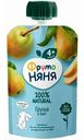 Пюре гипоаллергенное  ФрутоНяня Груша с 4 месяцев, 90 г