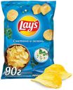 Чипсы Lay's сметана и зелень, 90 г