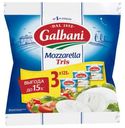 Сыр рассольный Galbani Моцарелла Трио 45%, 375 г