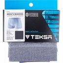 Трусы-боксеры мужские Teksa MBX 004 бесшовные цвет: серый-белый, размер М (48-50)