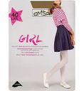 Колготки для девочки Omsa Girl полупрозрачные цвет: caramello/телесный 40 den, 134-152 р-р