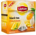 Чай черный Lipton Pina Сolada c кусочками ананаса в пирамидках, 20х2.8 г