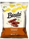Чипсы картофельные BRUTO со вкусом Копченых ребрышек барбекю